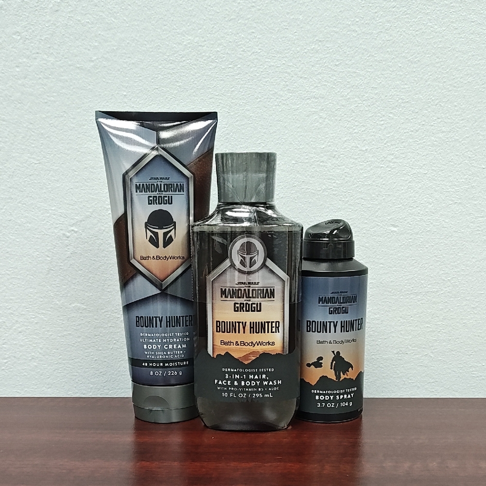 Bath & Body Works Star Wars BOUNTY HUNTER Limited Edition 3 Piece Bundle